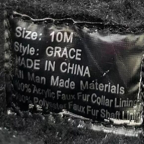 Weatherproof Grace Snow Ankle Boots Women's 10M Black Quilted Fur Trim Zipper - Picture 8 of 9